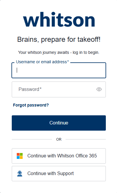 whitsonX Login