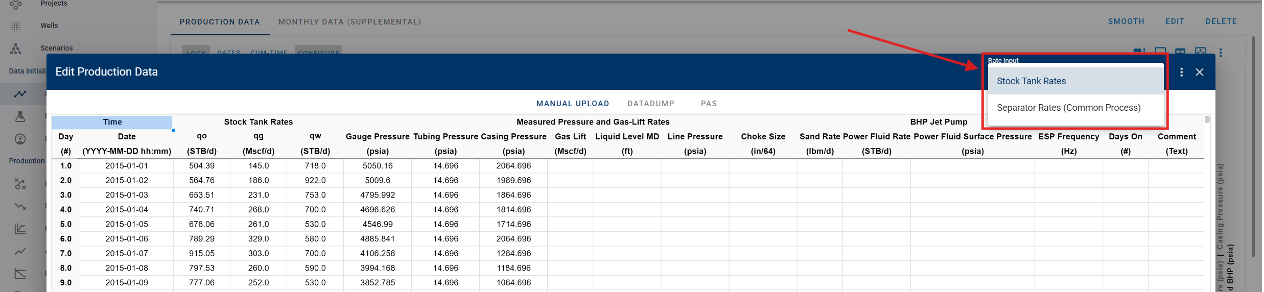 \label{rate-input}