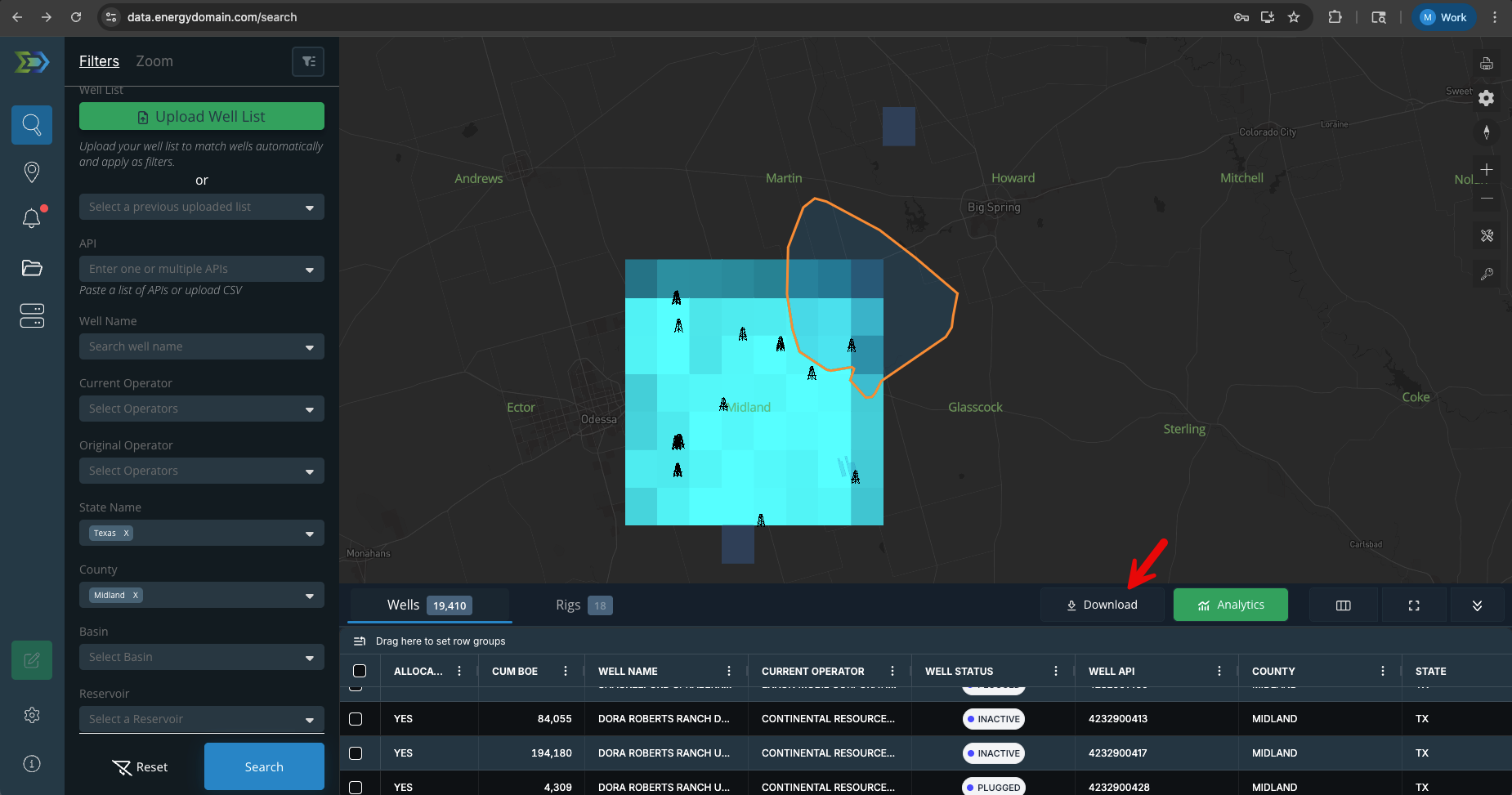 Download Well Header Data
